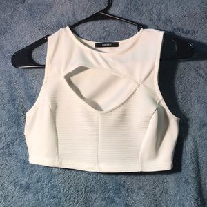 White crop top